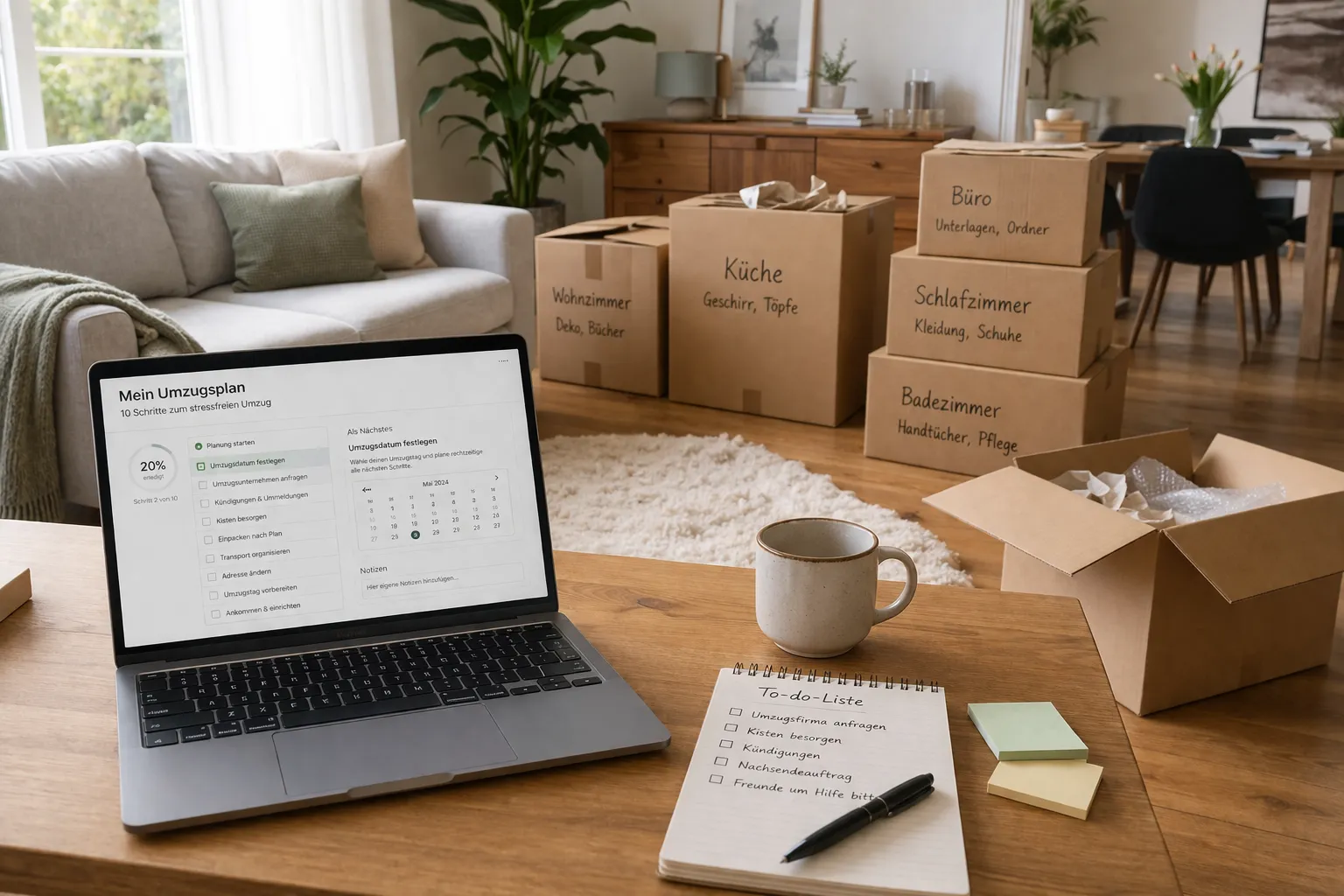 Umzug planen: In 10 Schritten zum stressfreien Wechsel